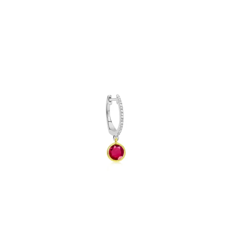 Birthstone Earring | JULY Ruby sold by Meira T