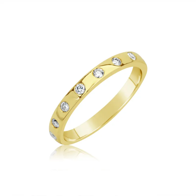 Diamond Yellow Gold Ring sold by Meira T