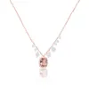 Rose Gold Morganite and Diamond Necklace sold by Meira T