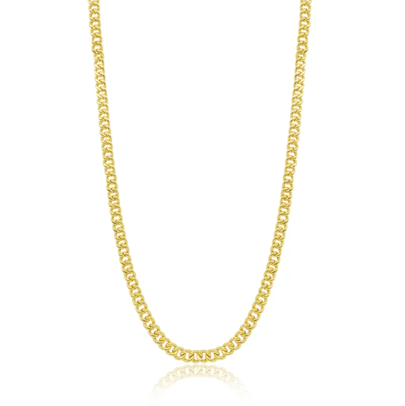 Medium Size Cuban Chain Yellow Gold Chain sold by Meira T