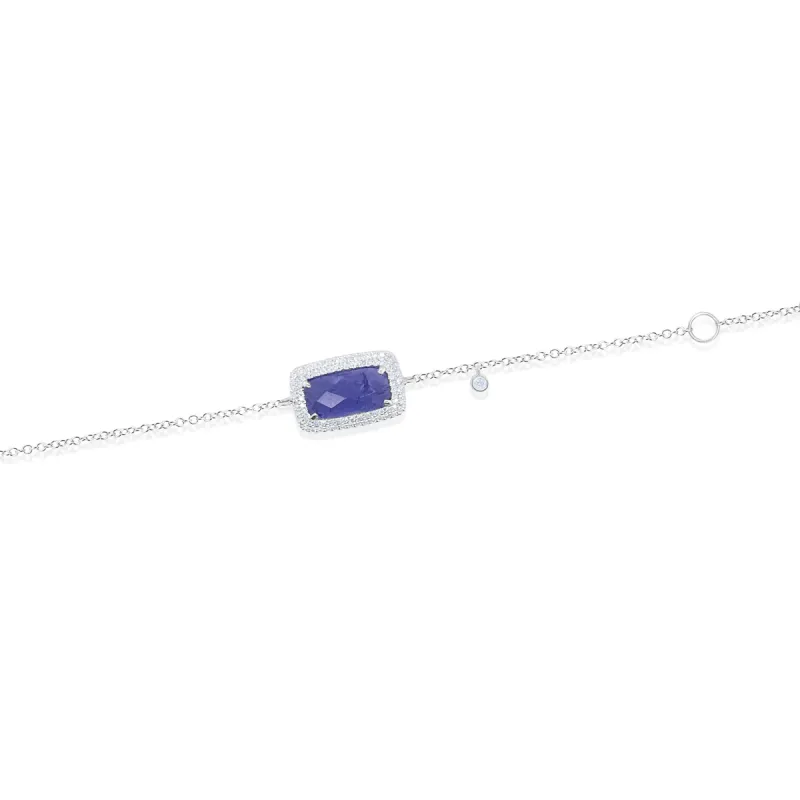 White Gold Tanzanite Bracelet sold by Meira T