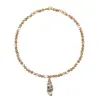 Mother of Pearl Bead Necklace with Shell sold by Meira T