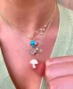 Yellow Gold Turquoise Diamond Necklace sold by Meira T