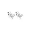 White Gold Diamond Heart Studs sold by Meira T