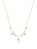 Dainty Diamond Flower and Bezel Necklace sold by Meira T