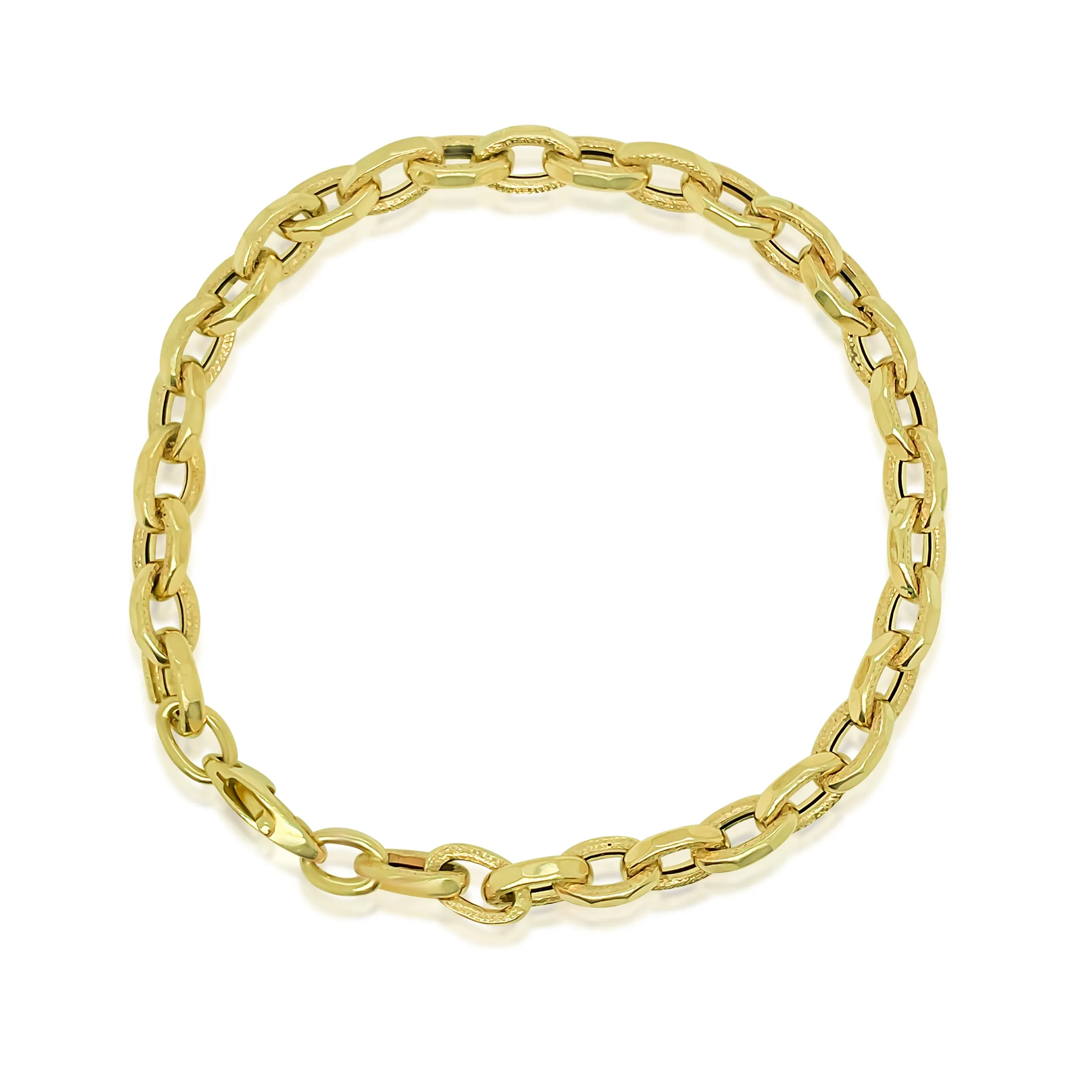 Yellow Gold Chain Bracelet sold by Meira T