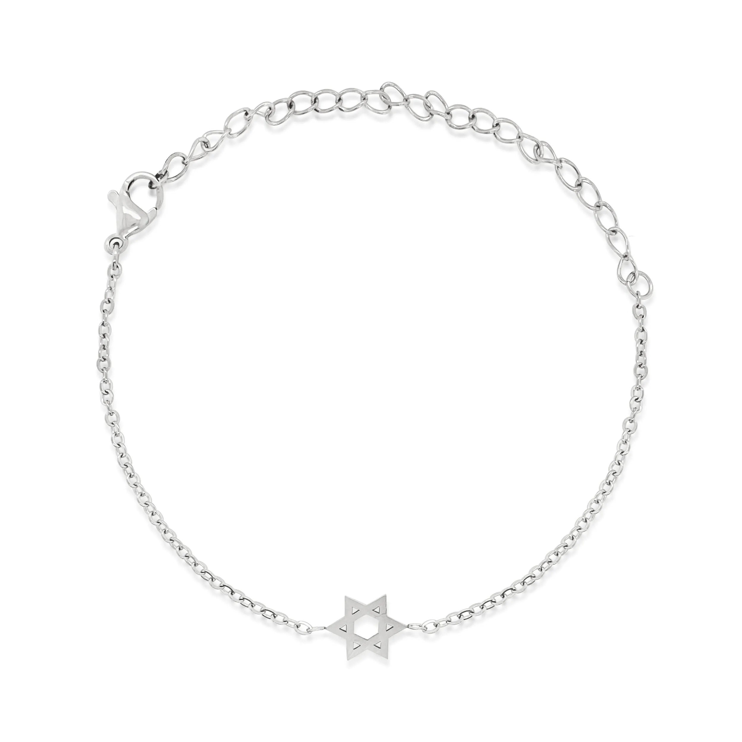 Silver Jewish Star of David Bracelet sold by Meira T