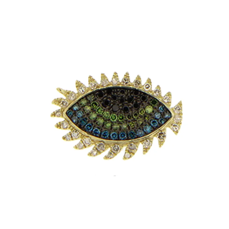 Multi Color Sapphire Diamond Evil Eye sold by Meira T