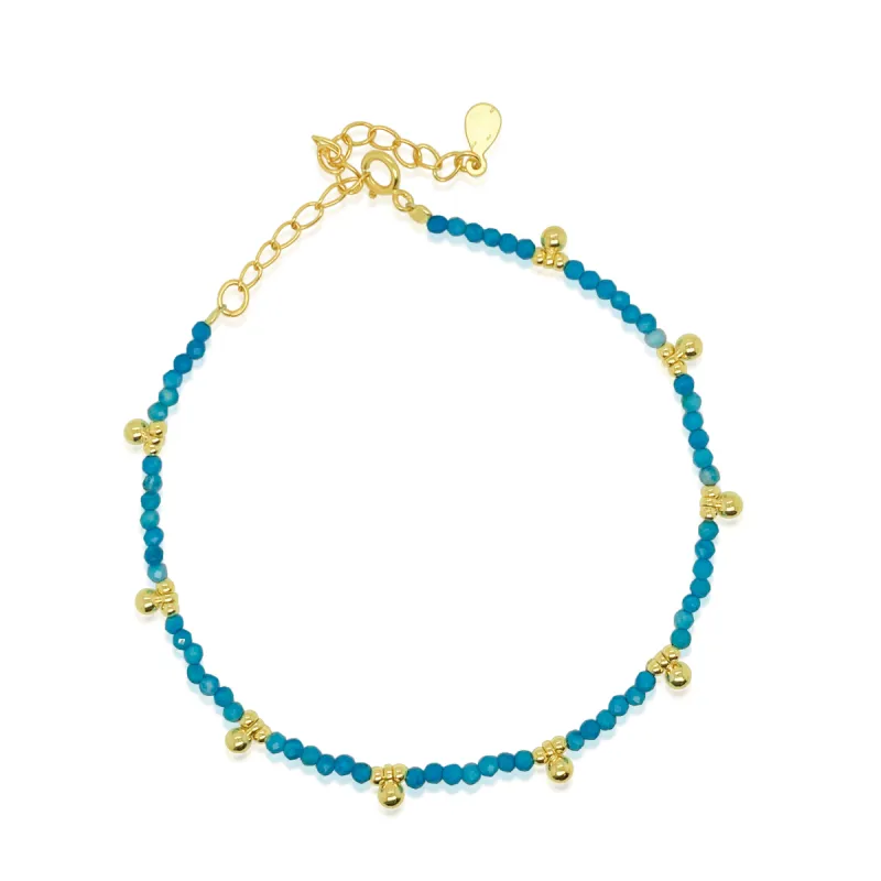 Turquoise Bead Bracelet sold by Meira T