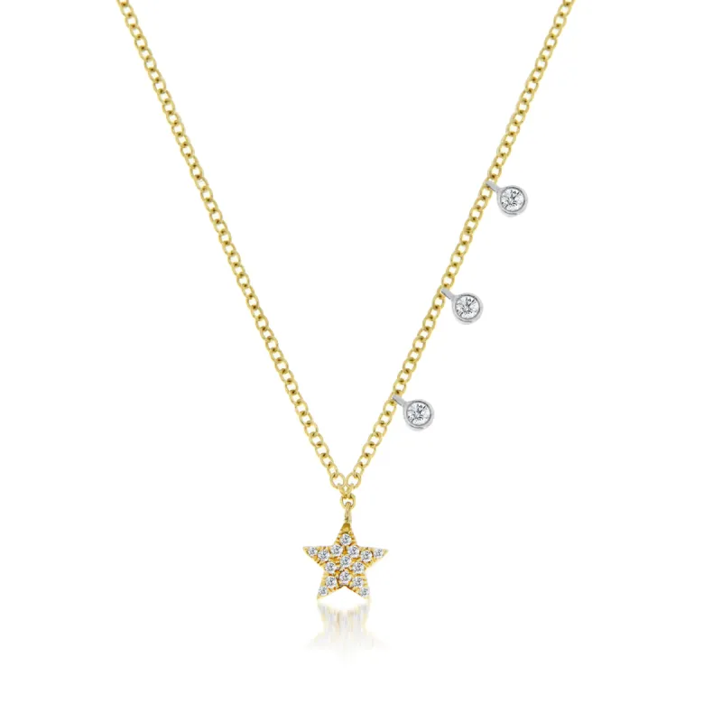 Yellow Gold Essential Star Necklace sold by Meira T