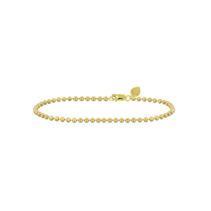 14kt Yellow Gold Spot Chain Anklet sold by Meira T