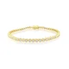 3 cts Yellow Gold Bezel Set Tennis Bracelet LAST ONE sold by Meira T