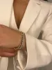 3 cts Yellow Gold Bezel Set Tennis Bracelet LAST ONE sold by Meira T