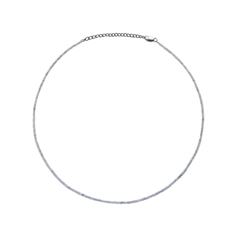 Dainty White Moonstone Layering Necklace sold by Meira T