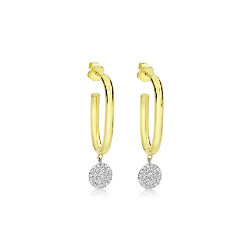 Diamond Disk Hoops sold by Meira T