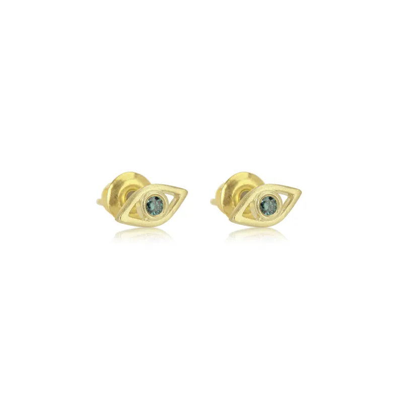 Evil Eye Stud Earrings sold by Meira T