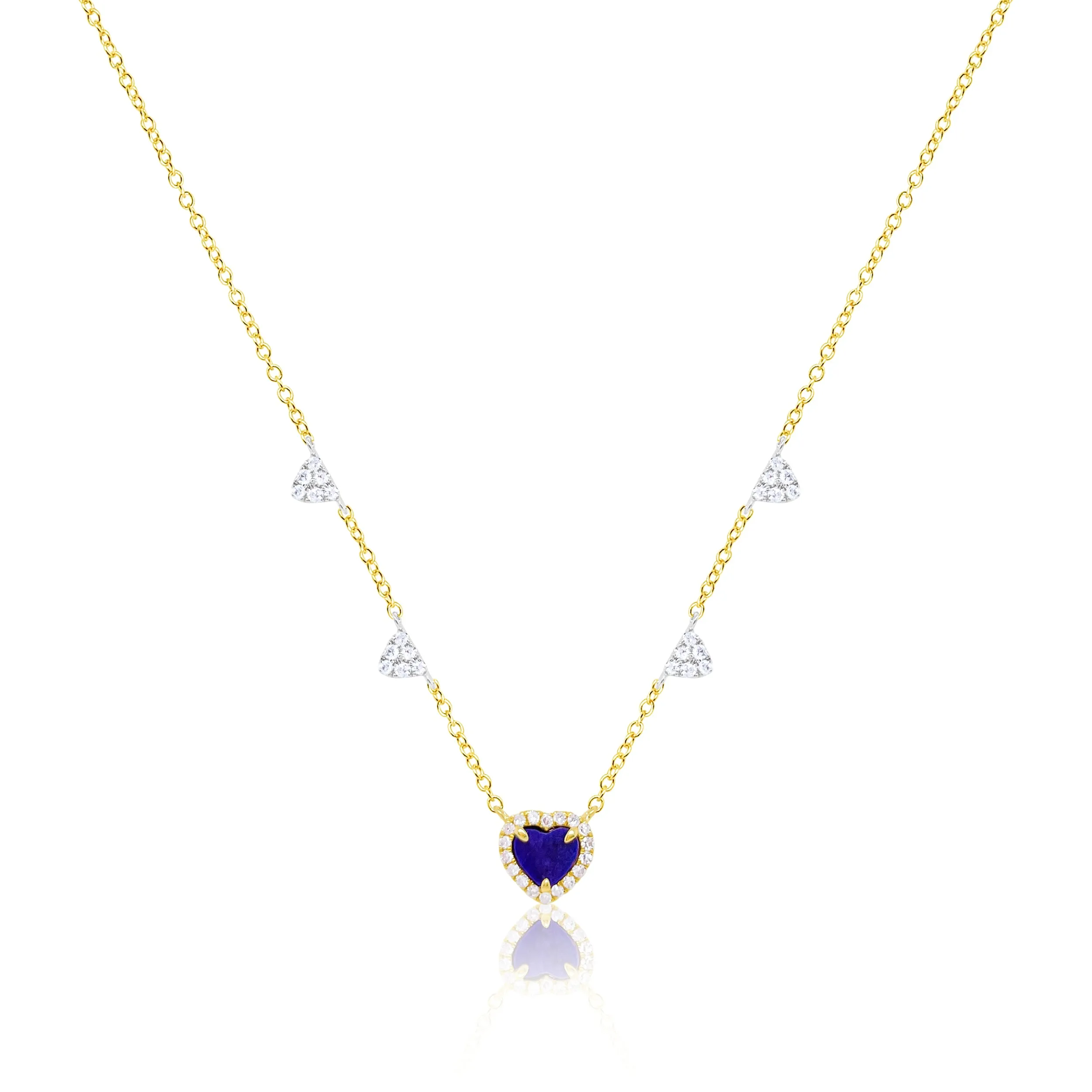 Blue Lapis Diamond Necklace sold by Meira T