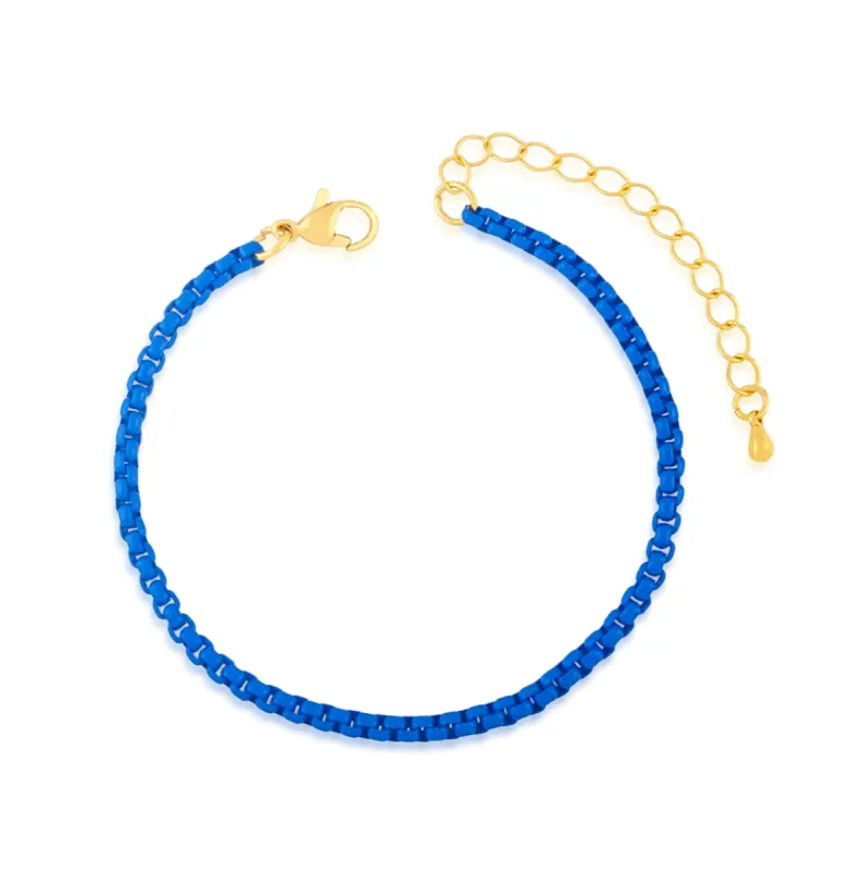 Blue Chain Bracelet sold by Meira T