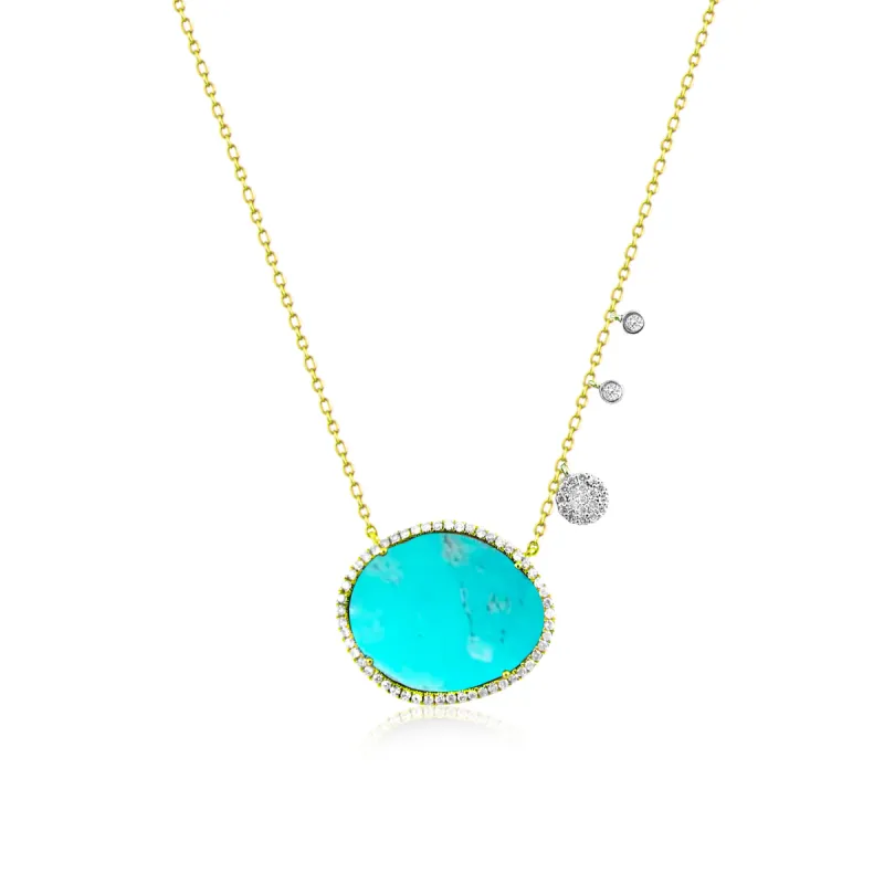 Signature Meira T Blue Turquoise Necklace sold by Meira T