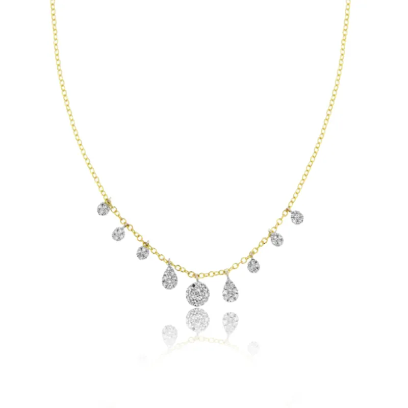 Yellow Gold Multi Charm Diamond Necklace sold by Meira T