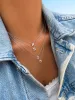 Gold and Diamond Hebrew Initial Necklace sold by Meira T