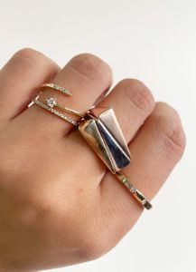 Classic Yellow Gold and Diamond Band sold by Meira T