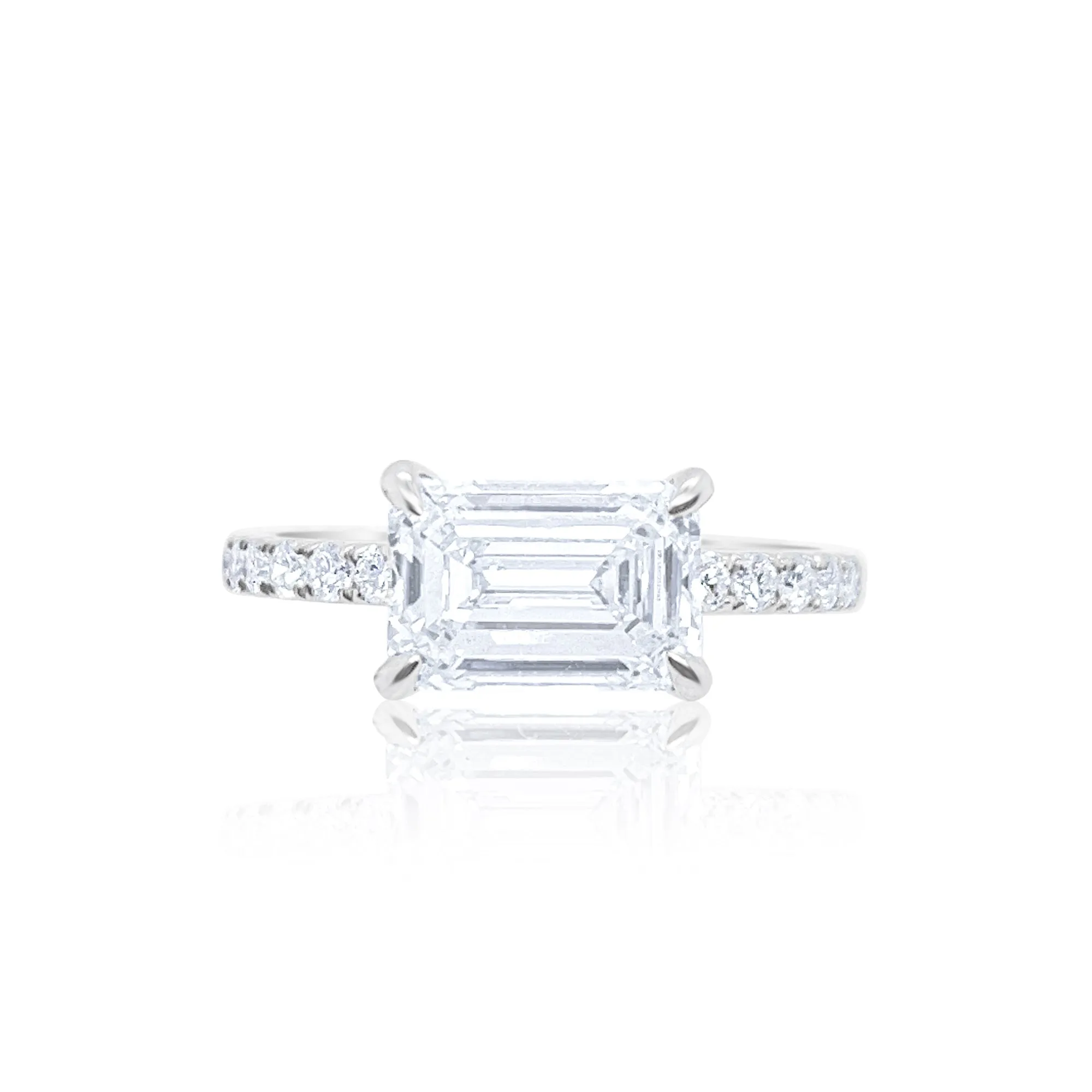 2 Carat LAB Grown Emerald Cut Diamond Ring sold by Meira T