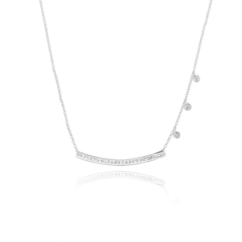 White Gold Diamond Necklace sold by Meira T