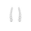 White Gold Bezel Ear Climber sold by Meira T