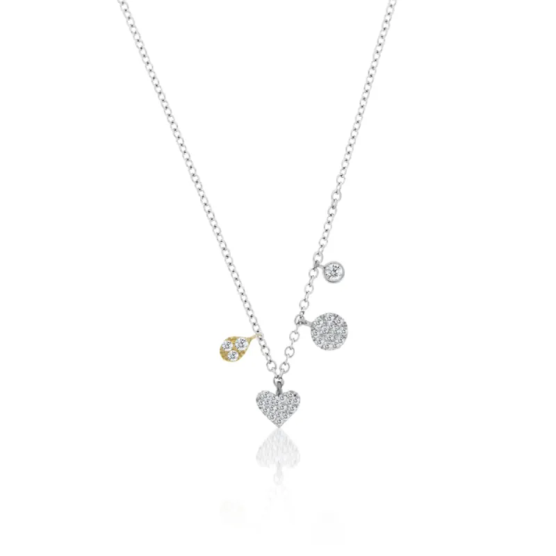 Mini Heart Charm Necklace sold by Meira T