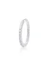 White Gold Diamond Hoop Half Pair sold by Meira T