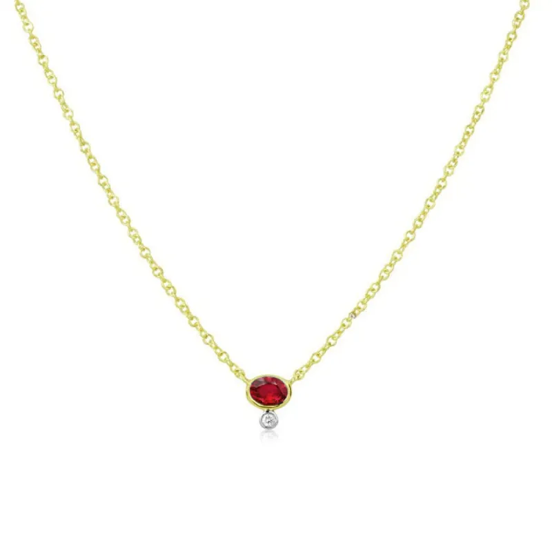 Ruby and Diamond Necklace sold by Meira T