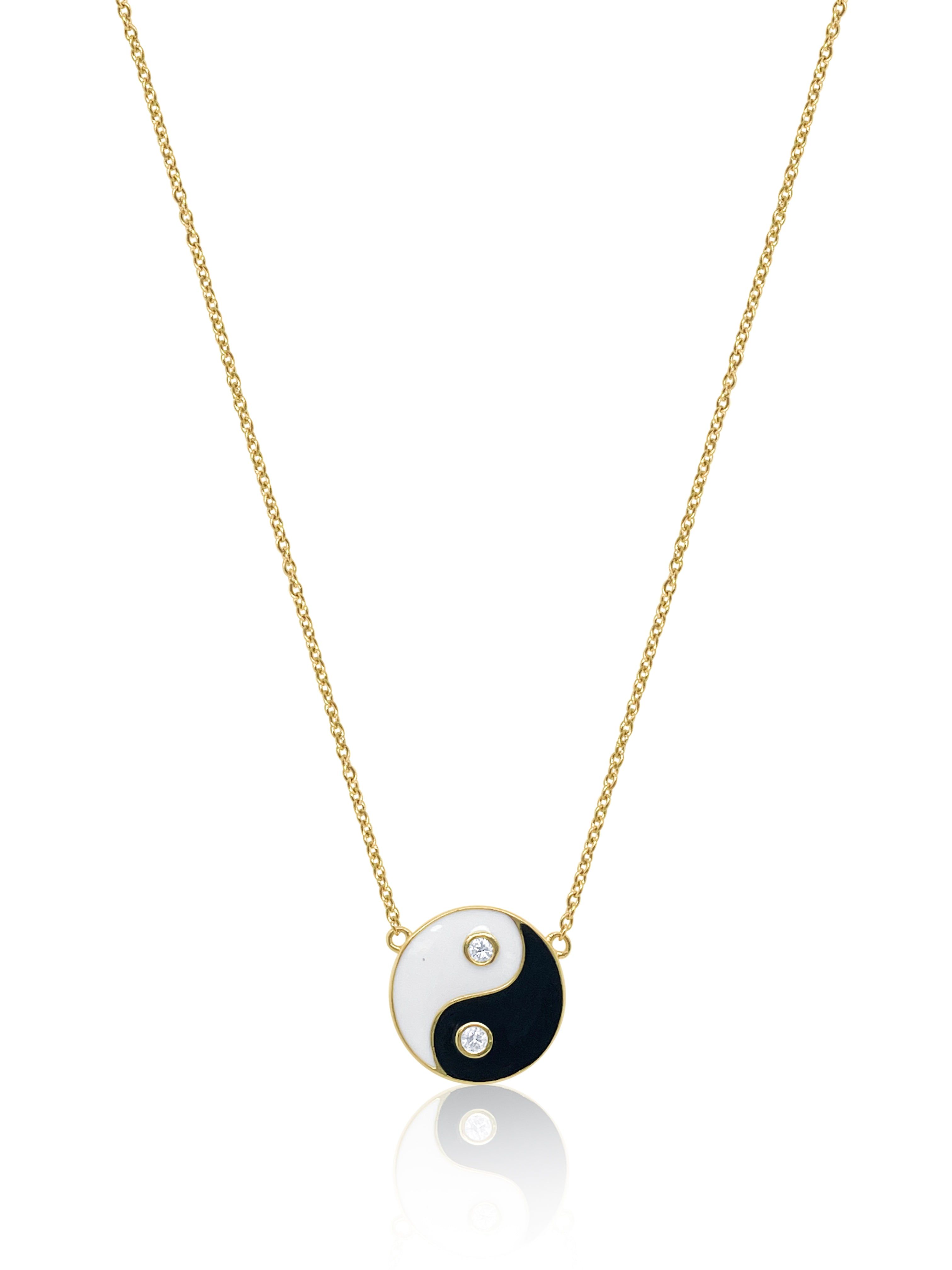 Yin Yang Diamond Necklace sold by Meira T