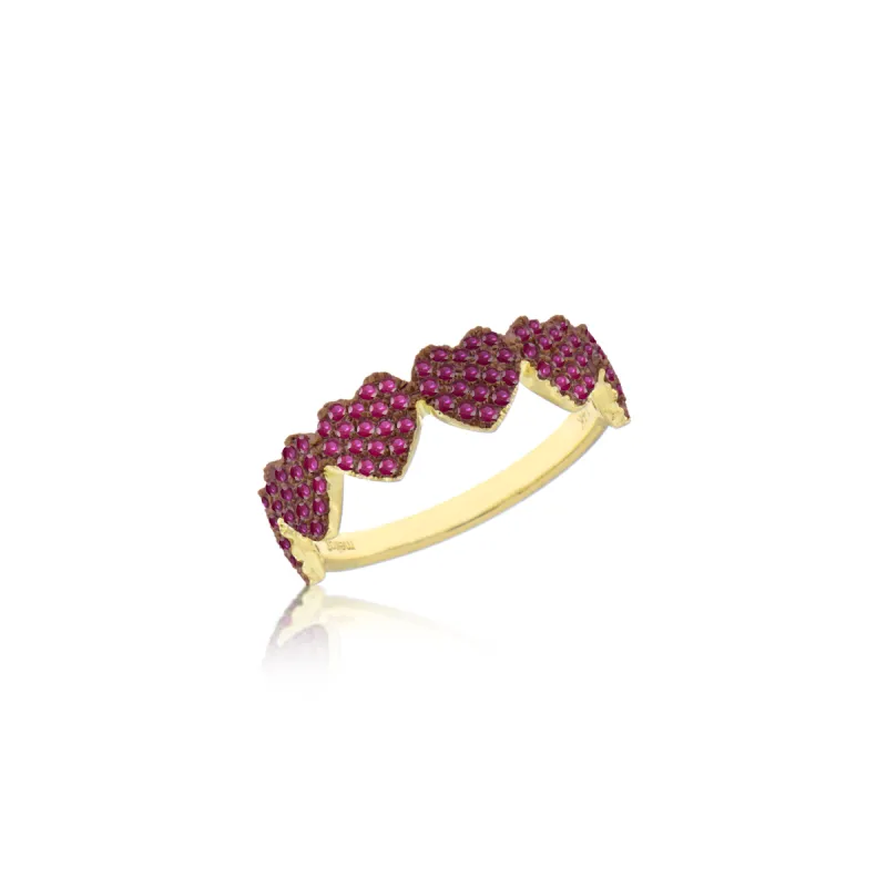 Ruby Heart Eternity Band sold by Meira T