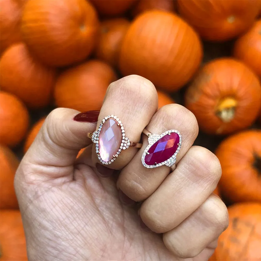 Asymmetric Ruby Ring size 6.5 sold by Meira T product image thumbnail 2