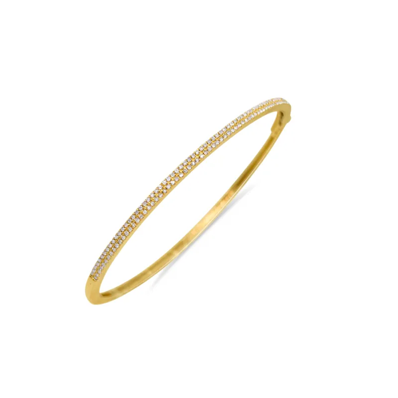 Yellow Gold Diamond Bangle Bracelet *ONLINE EXCLUSIVE* sold by Meira T