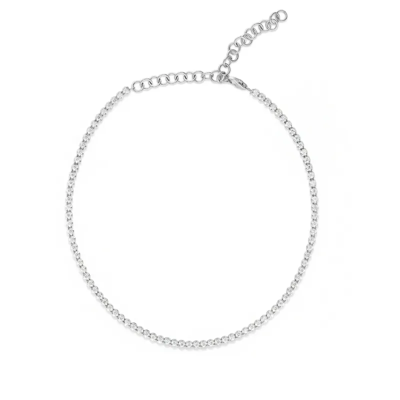 1 Carat Diamond Choker - White Gold sold by Meira T