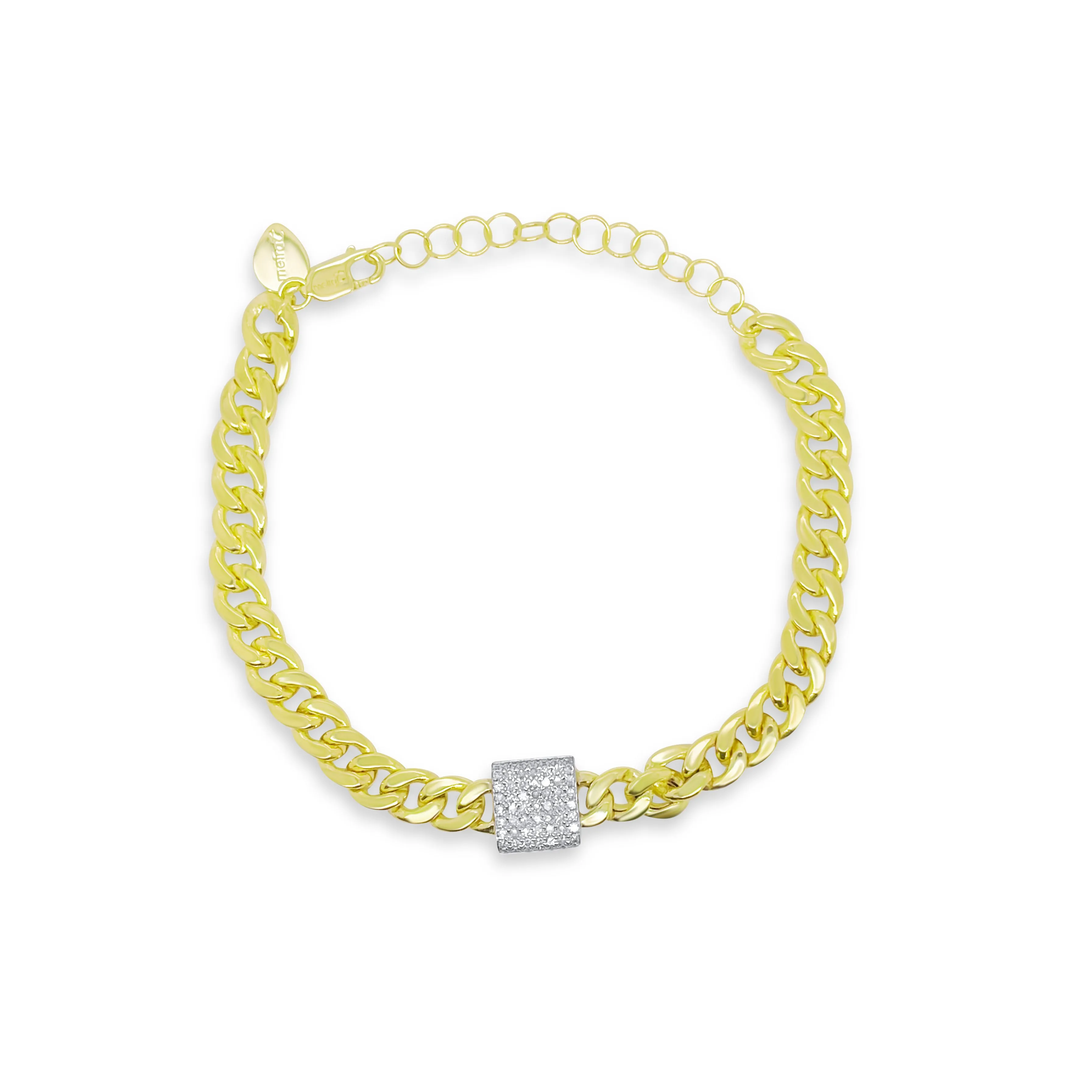 Cuban Link Diamond Bracelet sold by Meira T