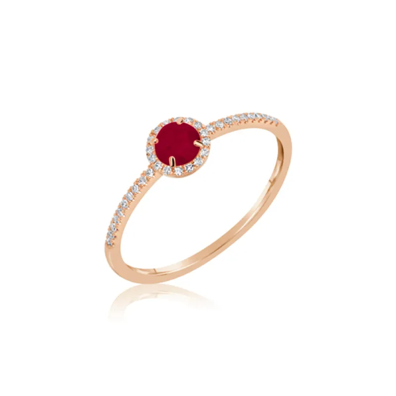 Ruby  and Diamond Ring sold by Meira T