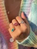 Yellow Gold Turquoise and Diamond Evil Eye Ring sold by Meira T