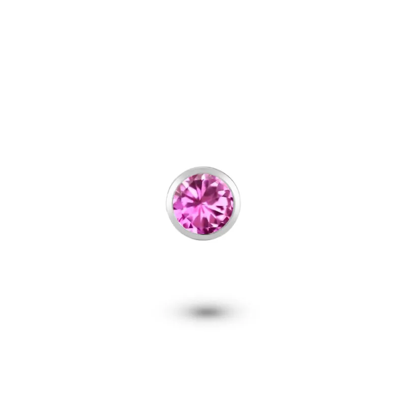 Custom Shaker | Pink Tourmaline Charm (October Birthstone) sold by Meira T