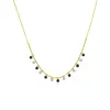 Diamond Bezel and Blue Sapphire Necklace sold by Meira T