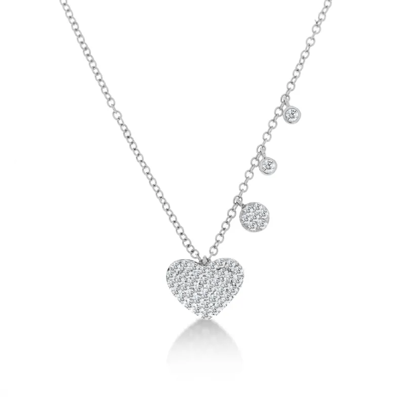 Diamond Heart Necklace sold by Meira T