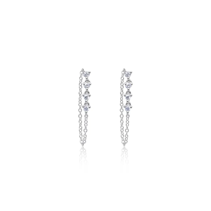 Diamond Chain Studs sold by Meira T