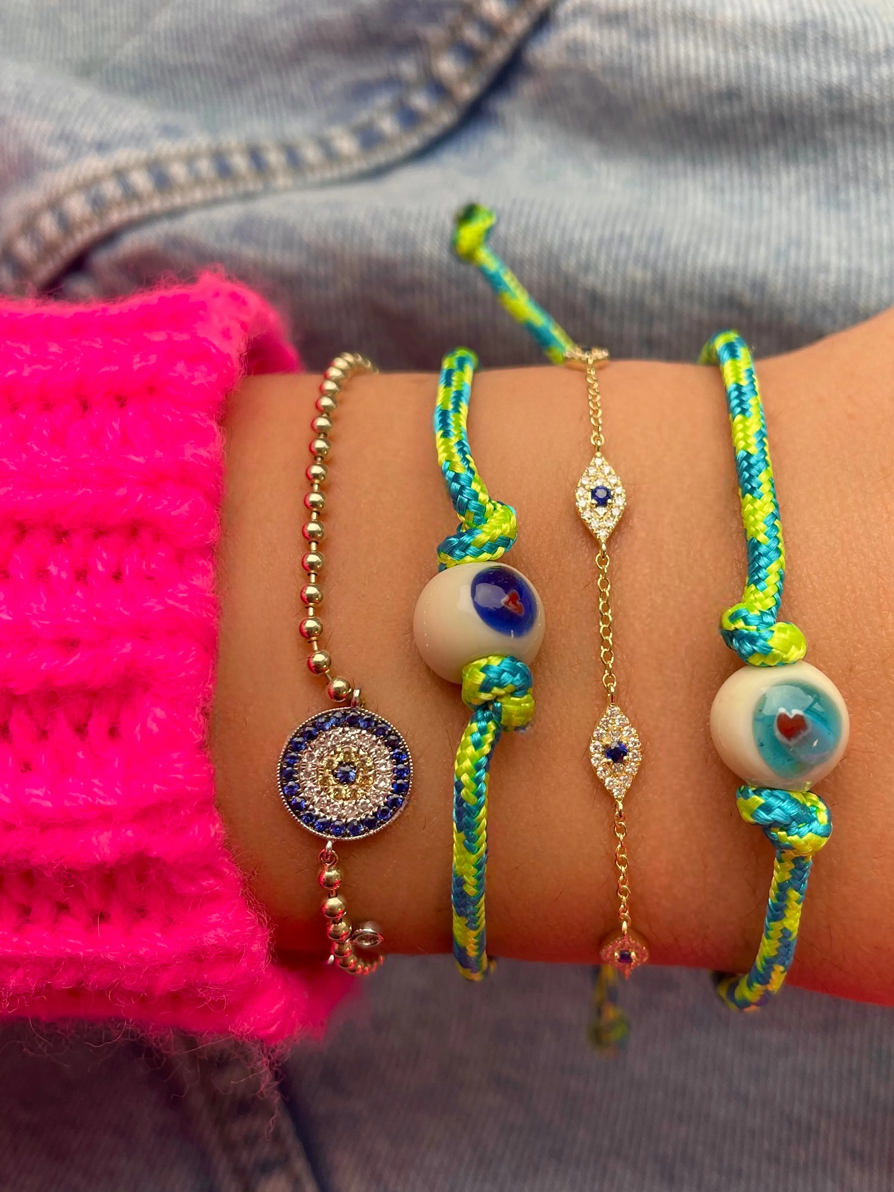 Love Bead with Parachute Chord Bracelet sold by Meira T product image thumbnail 2