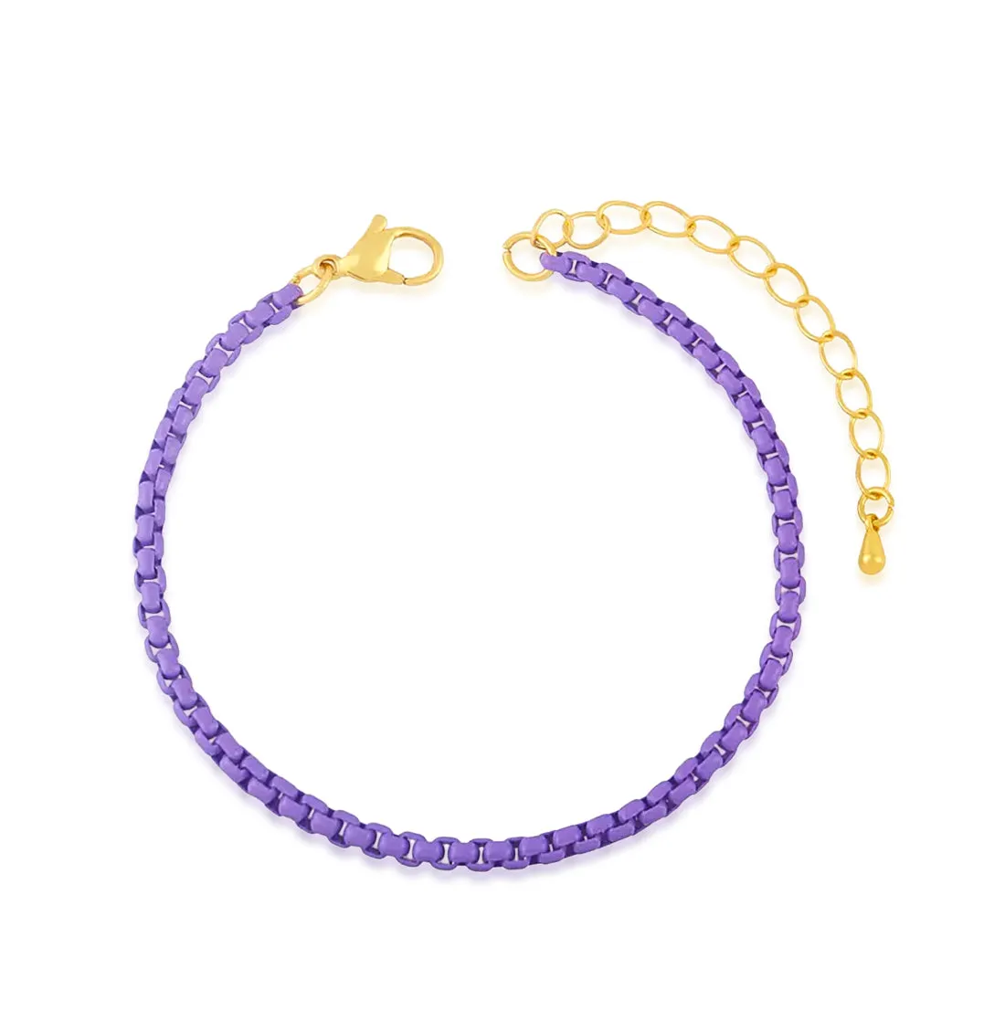 Purple Chain Bracelet sold by Meira T