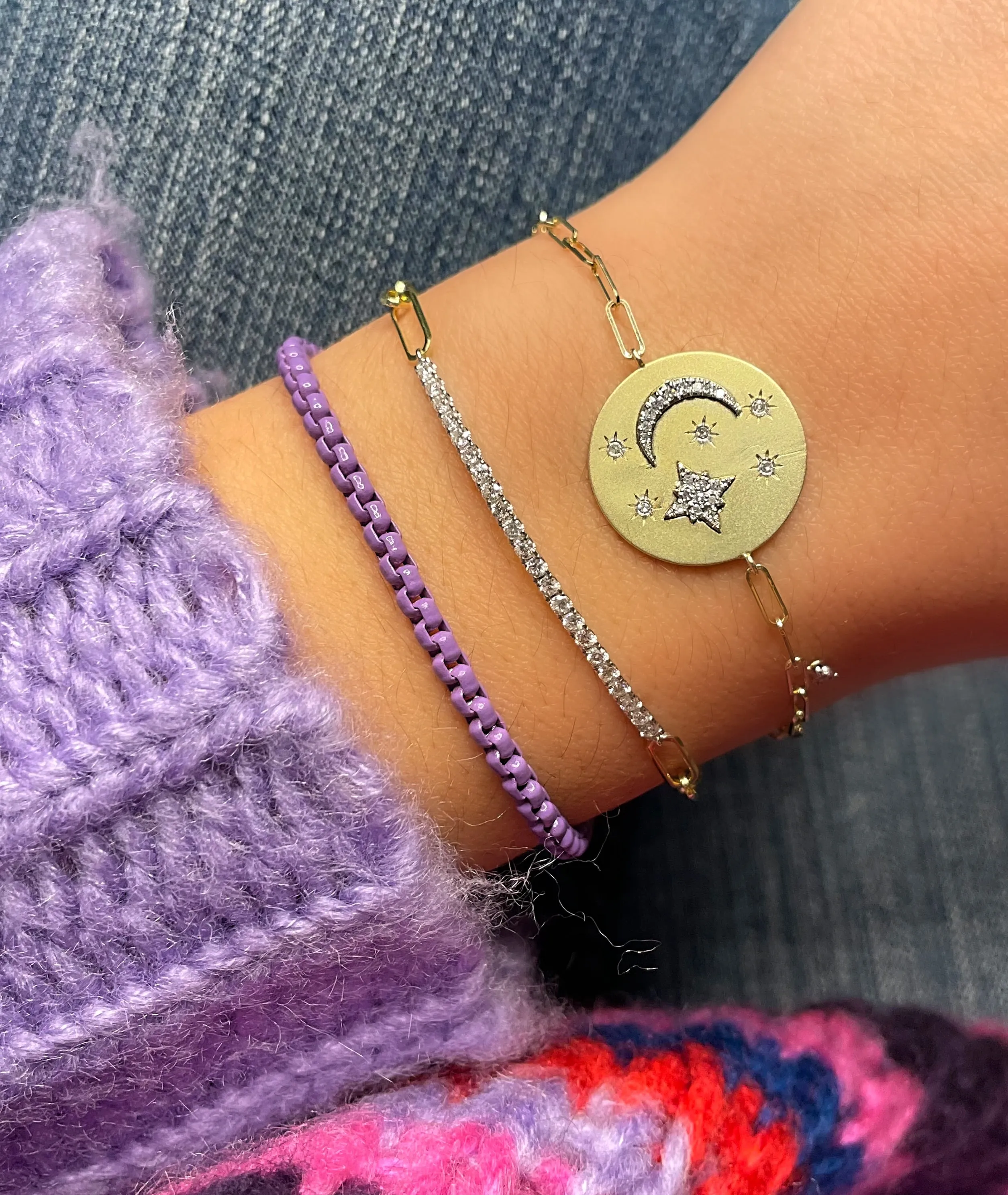 Purple Chain Bracelet sold by Meira T product image thumbnail 2