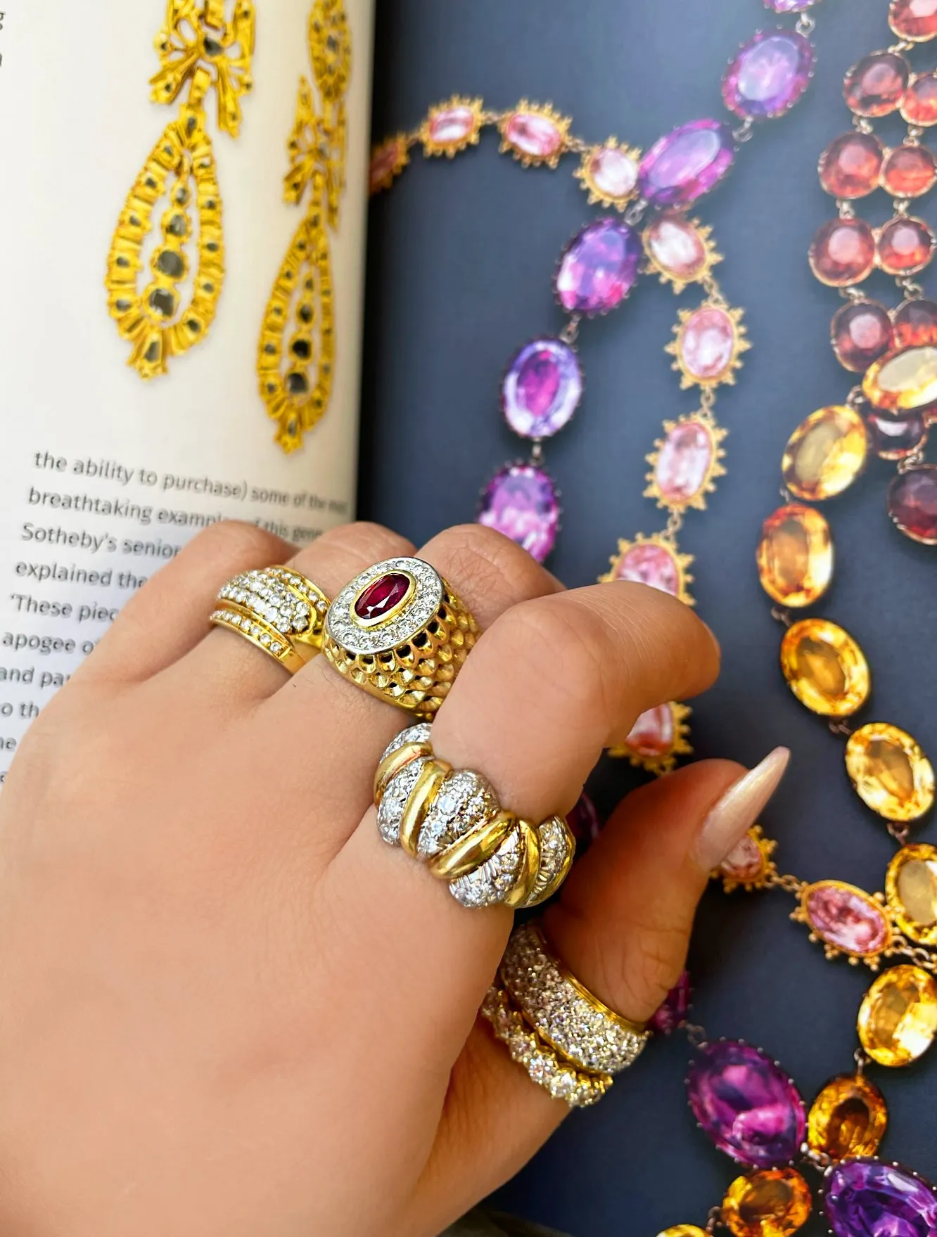 Yellow Gold Diamond Ring sold by Meira T product image thumbnail 2