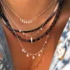 Blue Ombre Sapphire Beaded Necklace sold by Meira T