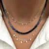 Blue Ombre Sapphire Beaded Necklace sold by Meira T